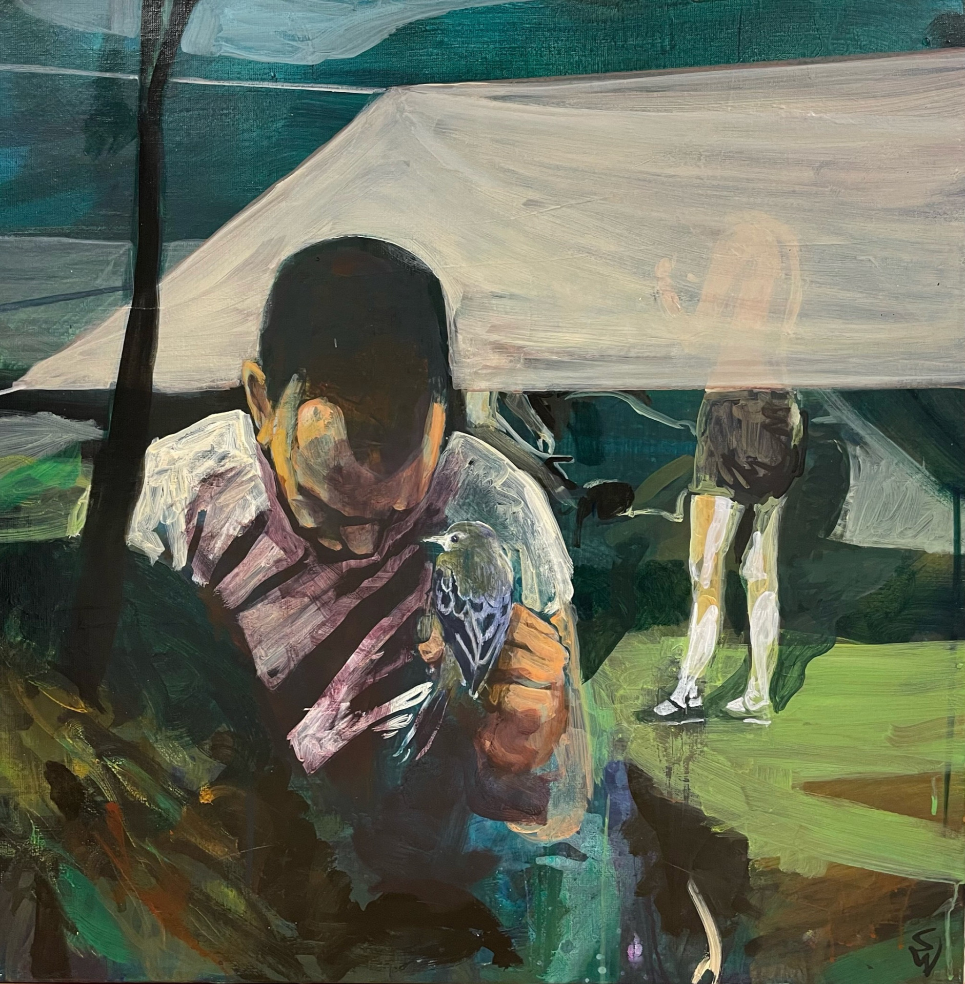 Maleriet "Intervention" av Simon Wågsholm